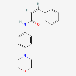 molecular formula C19H20N2O2 B3750203 N-[4-(4-morpholinyl)phenyl]-3-phenylacrylamide 