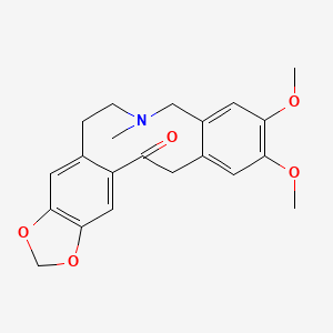 molecular formula C21H23NO5 B3750222 2,3-dimethoxy-6-methyl-5,7,8,15-tetrahydrobenzo[c][1,3]benzodioxolo[5,6-g]azecin-14(6H)-one 