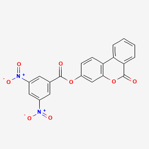 molecular formula C20H10N2O8 B3750347 6-oxo-6H-benzo[c]chromen-3-yl 3,5-dinitrobenzoate 