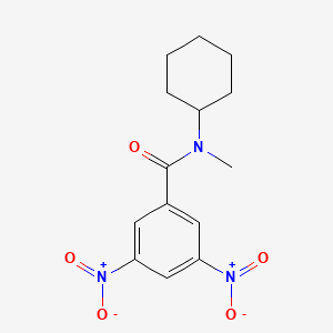 molecular formula C14H17N3O5 B3750348 N-cyclohexyl-N-methyl-3,5-dinitrobenzamide 