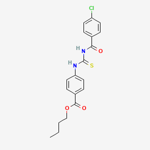 molecular formula C19H19ClN2O3S B3750352 butyl 4-({[(4-chlorobenzoyl)amino]carbonothioyl}amino)benzoate 