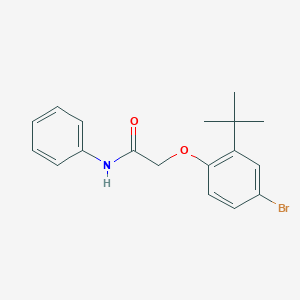 molecular formula C18H20BrNO2 B375040 2-(4-bromo-2-tert-butylphenoxy)-N-phenylacetamide 
