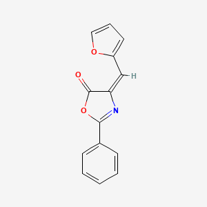 molecular formula C14H9NO3 B3750456 4-(2-furylmethylene)-2-phenyl-1,3-oxazol-5(4H)-one CAS No. 15601-47-5