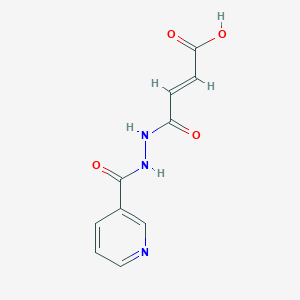 molecular formula C10H9N3O4 B3750463 4-oxo-4-[2-(3-pyridinylcarbonyl)hydrazino]-2-butenoic acid 