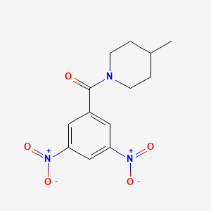 molecular formula C13H15N3O5 B3750470 1-(3,5-dinitrobenzoyl)-4-methylpiperidine 