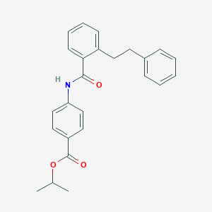 molecular formula C25H25NO3 B375048 Isopropyl 4-{[2-(2-phenylethyl)benzoyl]amino}benzoate 