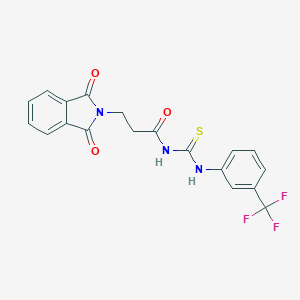 molecular formula C19H14F3N3O3S B375052 3-(1,3-dioxo-1,3-dihydro-2H-isoindol-2-yl)-N-({[3-(trifluoromethyl)phenyl]amino}carbonothioyl)propanamide 