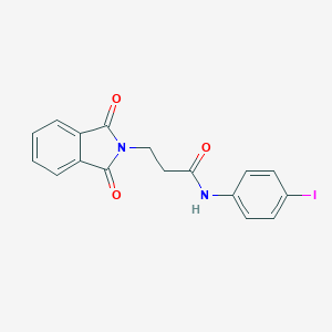 3-(1,3-dioxo-1,3-dihydro-2H-isoindol-2-yl)-N-(4-iodophenyl)propanamide