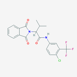 N-[4-chloro-3-(trifluoromethyl)phenyl]-2-(1,3-dioxo-1,3-dihydro-2H-isoindol-2-yl)-3-methylbutanamide