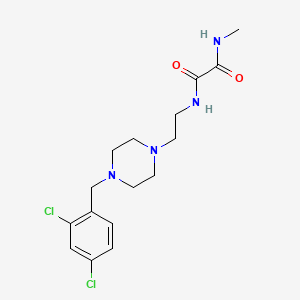 molecular formula C16H22Cl2N4O2 B3750625 N-{2-[4-(2,4-dichlorobenzyl)-1-piperazinyl]ethyl}-N'-methylethanediamide 