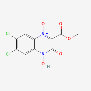 molecular formula C10H6Cl2N2O5 B3750638 methyl 6,7-dichloro-3-hydroxy-2-quinoxalinecarboxylate 1,4-dioxide 