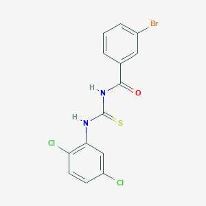 molecular formula C14H9BrCl2N2OS B3750670 3-bromo-N-{[(2,5-dichlorophenyl)amino]carbonothioyl}benzamide 