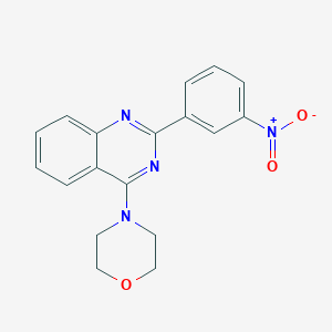 molecular formula C18H16N4O3 B3750676 4-(4-morpholinyl)-2-(3-nitrophenyl)quinazoline 