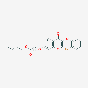 butyl 2-{[3-(2-bromophenoxy)-4-oxo-4H-chromen-7-yl]oxy}propanoate