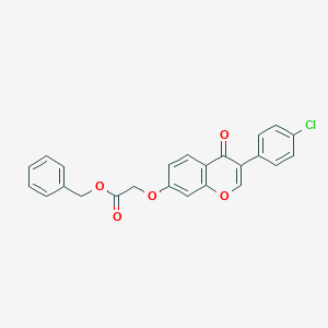molecular formula C24H17ClO5 B375072 benzyl {[3-(4-chlorophenyl)-4-oxo-4H-chromen-7-yl]oxy}acetate 