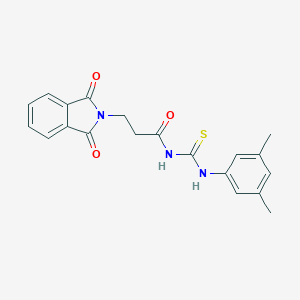 molecular formula C20H19N3O3S B375073 N-[(3,5-dimethylphenyl)carbamothioyl]-3-(1,3-dioxo-1,3-dihydro-2H-isoindol-2-yl)propanamide 