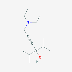 molecular formula C14H27NO B3750779 6-(diethylamino)-3-isopropyl-2-methyl-4-hexyn-3-ol 