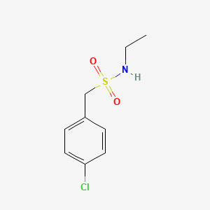 molecular formula C9H12ClNO2S B3750795 1-(4-chlorophenyl)-N-ethylmethanesulfonamide 