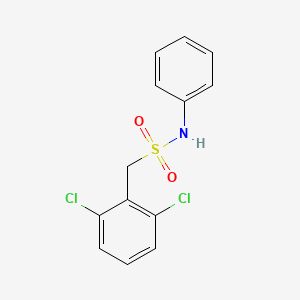 molecular formula C13H11Cl2NO2S B3750803 1-(2,6-dichlorophenyl)-N-phenylmethanesulfonamide 