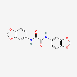 molecular formula C16H12N2O6 B3750915 N,N'-bis(1,3-benzodioxol-5-yl)ethanediamide CAS No. 5324-25-4