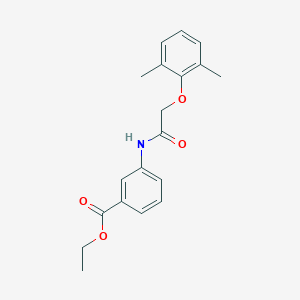 molecular formula C19H21NO4 B375092 Ethyl 3-{[(2,6-dimethylphenoxy)acetyl]amino}benzoate 