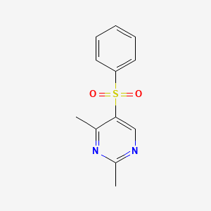 molecular formula C12H12N2O2S B3750924 2,4-dimethyl-5-(phenylsulfonyl)pyrimidine 
