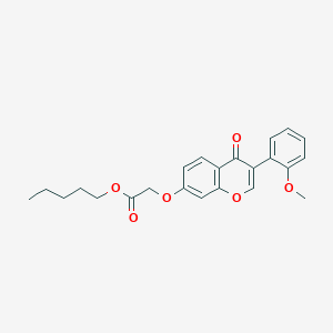 molecular formula C23H24O6 B375097 pentyl {[3-(2-methoxyphenyl)-4-oxo-4H-chromen-7-yl]oxy}acetate 