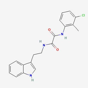 molecular formula C19H18ClN3O2 B3750982 N-(3-chloro-2-methylphenyl)-N'-[2-(1H-indol-3-yl)ethyl]ethanediamide 