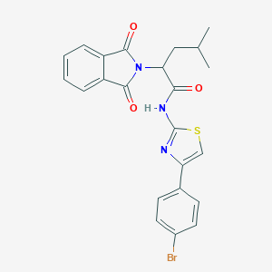 N-[4-(4-bromophenyl)-1,3-thiazol-2-yl]-2-(1,3-dioxo-1,3-dihydro-2H-isoindol-2-yl)-4-methylpentanamide