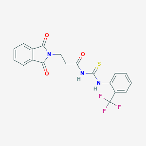 molecular formula C19H14F3N3O3S B375105 3-[3-(1,3-DIOXO-2,3-DIHYDRO-1H-ISOINDOL-2-YL)PROPANOYL]-1-[2-(TRIFLUOROMETHYL)PHENYL]THIOUREA 