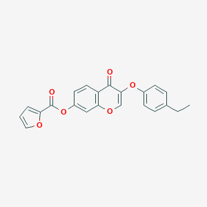 molecular formula C22H16O6 B375109 3-(4-ethylphenoxy)-4-oxo-4H-chromen-7-yl 2-furoate CAS No. 433319-57-4