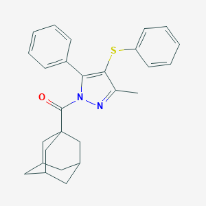 1-(1-adamantylcarbonyl)-3-methyl-5-phenyl-4-(phenylthio)-1H-pyrazole