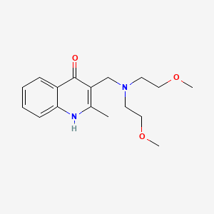 molecular formula C17H24N2O3 B3751162 3-{[bis(2-methoxyethyl)amino]methyl}-2-methyl-4-quinolinol 