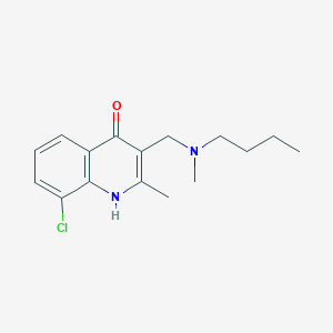 molecular formula C16H21ClN2O B3751189 3-{[butyl(methyl)amino]methyl}-8-chloro-2-methyl-4-quinolinol 