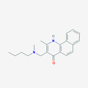 3-{[butyl(methyl)amino]methyl}-2-methylbenzo[h]quinolin-4-ol