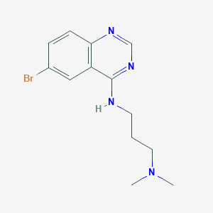 molecular formula C13H17BrN4 B3751197 (6-bromo-4-quinazolinyl)[3-(dimethylamino)propyl]amine 