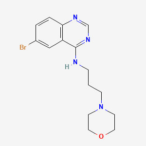 molecular formula C15H19BrN4O B3751204 6-bromo-N-[3-(4-morpholinyl)propyl]-4-quinazolinamine 