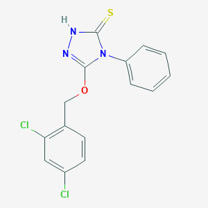 3-((2,4-dichlorobenzyl)oxy)-4-phenyl-1H-1,2,4-triazole-5(4H)-thione