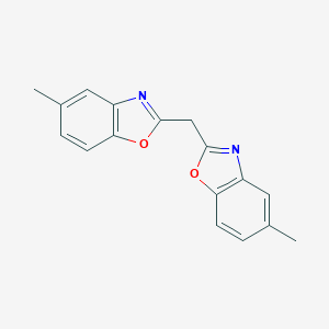 molecular formula C17H14N2O2 B375129 5-Methyl-2-[(5-methyl-1,3-benzoxazol-2-yl)methyl]-1,3-benzoxazole 