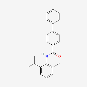 molecular formula C23H23NO B3751293 N-(2-isopropyl-6-methylphenyl)-4-biphenylcarboxamide 