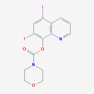 molecular formula C14H12I2N2O3 B375130 5,7-Diiodoquinolin-8-yl morpholine-4-carboxylate CAS No. 446307-63-7