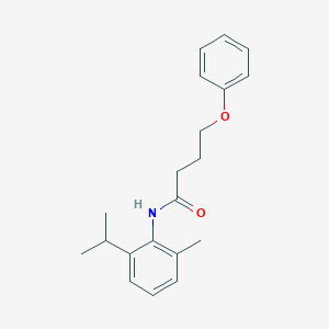 molecular formula C20H25NO2 B3751312 N-(2-isopropyl-6-methylphenyl)-4-phenoxybutanamide 