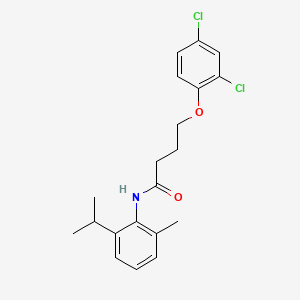 molecular formula C20H23Cl2NO2 B3751316 4-(2,4-dichlorophenoxy)-N-(2-isopropyl-6-methylphenyl)butanamide 