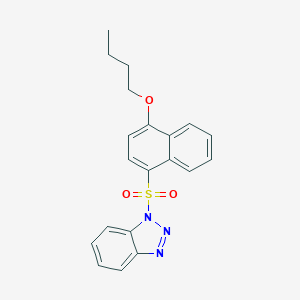 1-(4-Butoxynaphthalen-1-yl)sulfonylbenzotriazole