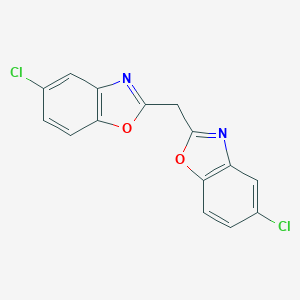 5-Chloro-2-[(5-chloro-1,3-benzoxazol-2-yl)methyl]-1,3-benzoxazole