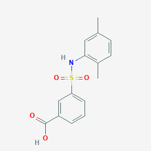 molecular formula C15H15NO4S B375139 3-[(2,5-Dimethylanilino)sulfonyl]benzoic acid 