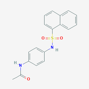 molecular formula C18H16N2O3S B375141 N-{4-[(1-naphthylsulfonyl)amino]phenyl}acetamide 