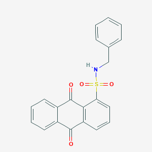 N-benzyl-9,10-dioxo-9,10-dihydroanthracene-1-sulfonamide