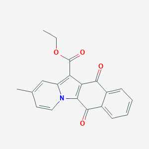 molecular formula C20H15NO4 B375144 Ethyl 2-methyl-6,11-dioxonaphtho[2,3-b]indolizine-12-carboxylate CAS No. 111616-91-2