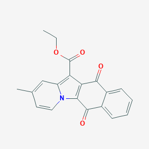 molecular formula C20H15NO4 B375144 2-メチル-6,11-ジオキソナフト[2,3-b]インドリジン-12-カルボン酸エチル CAS No. 111616-91-2